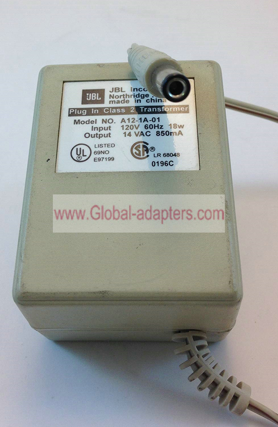 NEW JBL A12-1A-01 A121A01 AC-AC ADAPTER 14VAC 850mA 2.5MM PLUG - Click Image to Close
